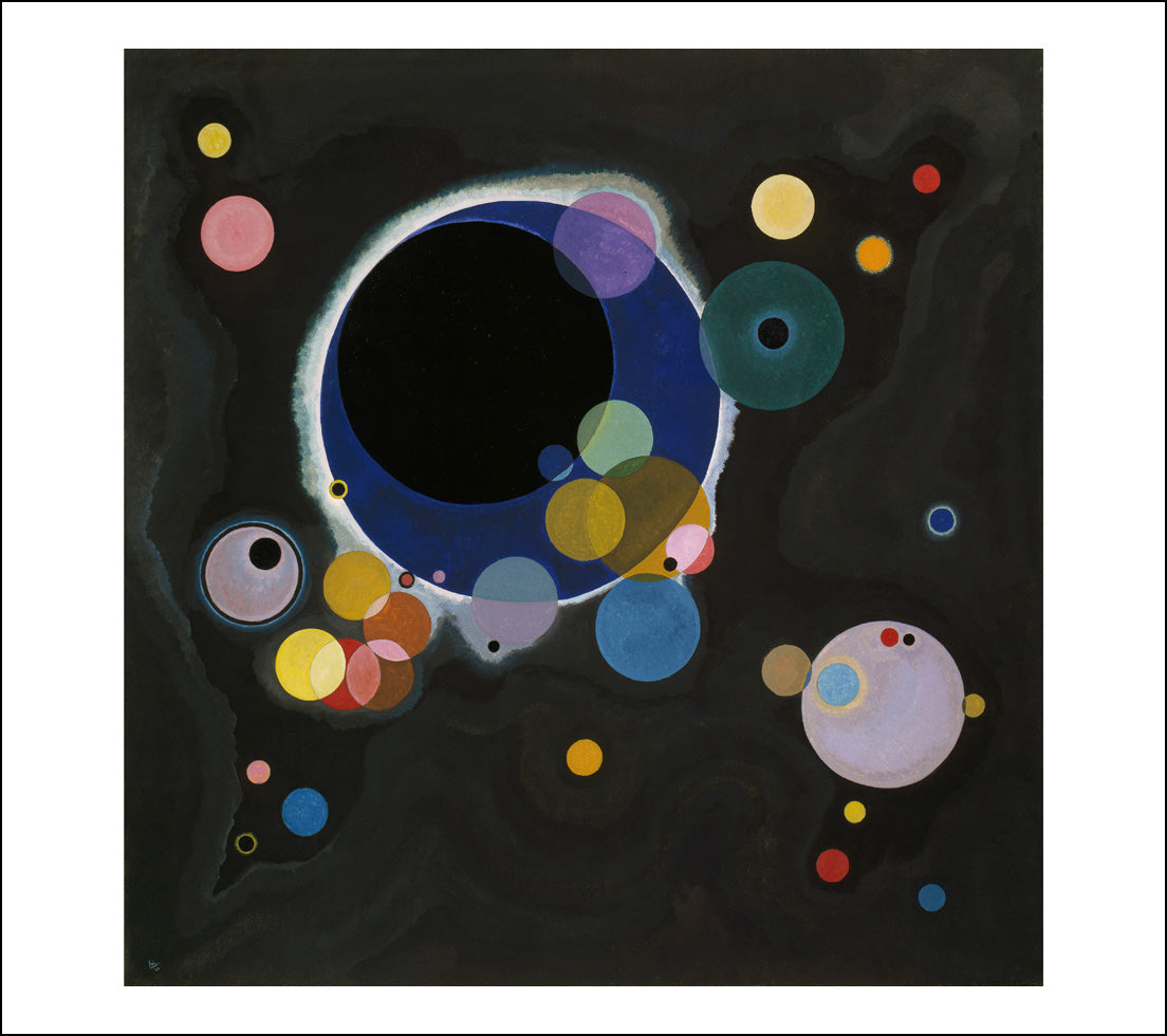 Einige Kreise-A3 by Wassily Kandinsky, 16x12"(A3) Poster Print