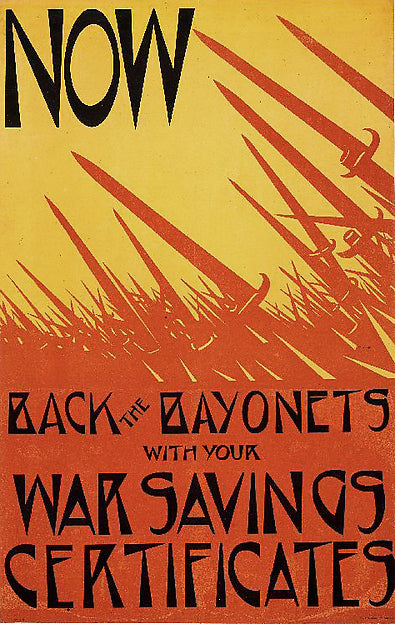 Christopher Richard Wynne Nevinson:Now Back the Bayonets c19-16x12"(A3) Poster