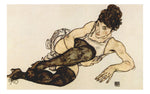 Wallpapersxl Klimt Woman With Green Stockings  704899 2560x1600 by Egon Schiele, 12x8" (A4) Poster Print