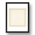 Waltercio Caldas: Japan, modernist artwork, A3 Size Reproduction Poster Print in 17x13" Black Frame