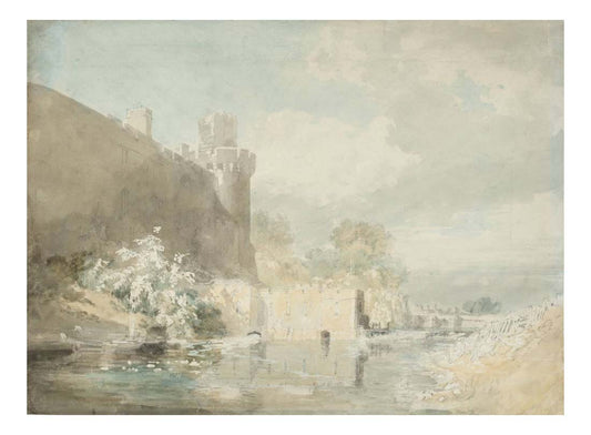 Warwick Castle, 1798-99 by John Mallord William Turner RA, 12x8"(A4) Poster
