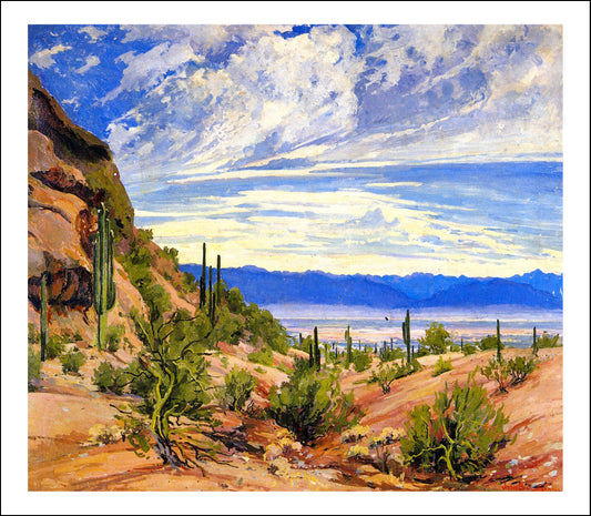 Washoe Wickiup, 1919    by Maynard Dixon, Classic American Western Art, 16x12" (A3) Poster Print