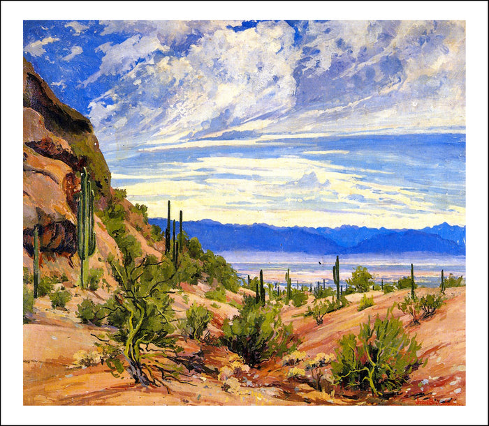 Washoe Wickiup, 1919    by Maynard Dixon, Classic American Western Art, 16x12