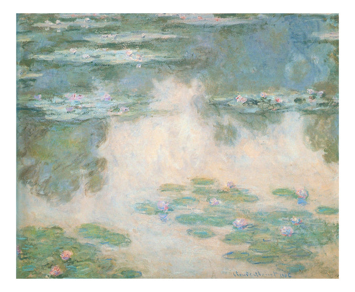 Water Lilies, 1906 05 by Claude Monet,12x8