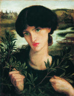 Water Willow, 1871 by Dante Gabriel Rossetti, pre-Raphaelite artist, 12x8" (A4) Poster