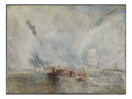 Whalers, 1845 by John Mallord William Turner RA, 12x8"(A4) Poster