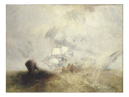 Whalers (The Whale Ship), 1845 by John Mallord William Turner RA, 12x8"(A4) Poster