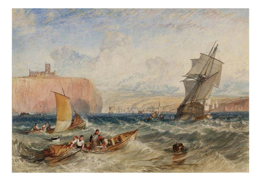 Whitby, 1824 by John Mallord William Turner RA, 12x8"(A4) Poster