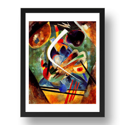 White line 1920 by Wassily Kandinsky, 17x13" Frame