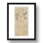 Willem de Kooning: Woman, modernist artwork, A3 Size Reproduction Poster Print in 17x13" Black Frame
