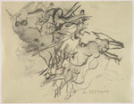 Willem de Kooning - Untitled, vintage art, A3 (16x12")  Poster Print 