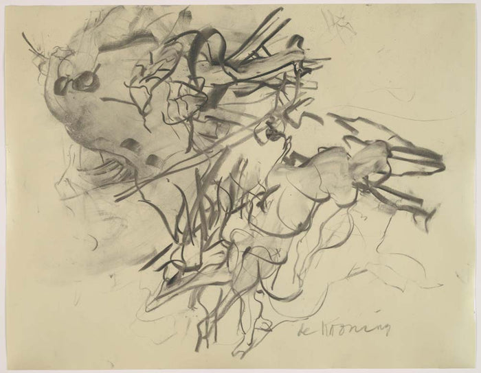 Willem de Kooning - Untitled, vintage art, A3 (16x12