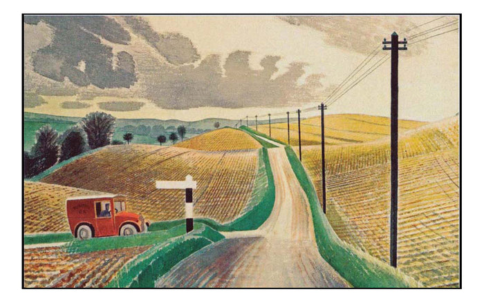Wiltshire landscape by Eric Ravilious, (1903-42) by Eric Ravilious - A4 Poster