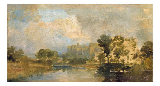 Windsor Castle from the River, 1807 by John Mallord William Turner RA, 12x8"(A4) Poster
