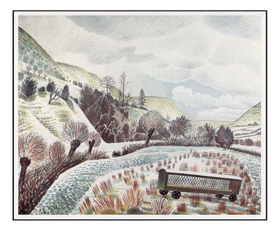 Winter Snow by Eric Ravilious, A4 size (8.27 × 11.69 inches) Poster