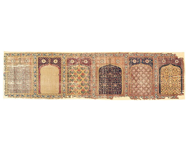 :Multiple-Niche Prayer Carpet 18th century-16x12"(A3) Poster