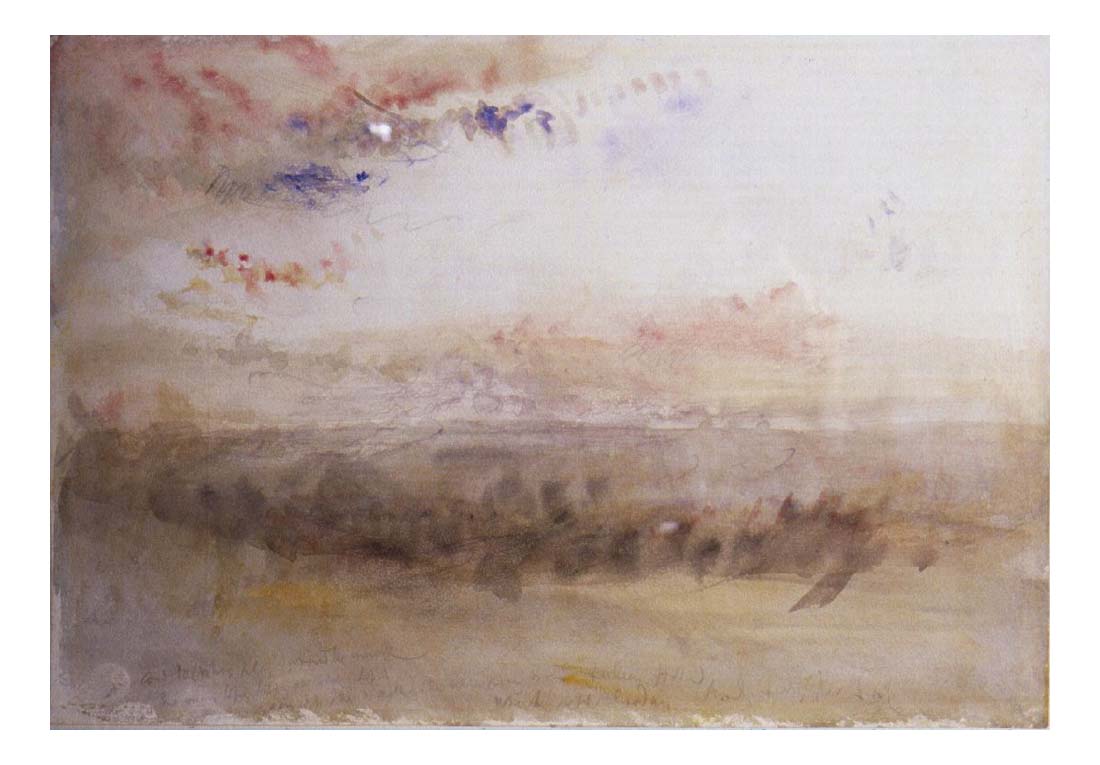 Wreck on the Goodwin Sands, Sunset by John Mallord William Turner RA