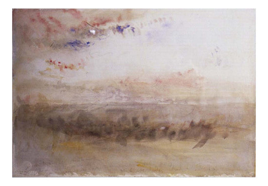Wreck on the Goodwin Sands, Sunset by John Mallord William Turner RA, 12x8"(A4) Poster