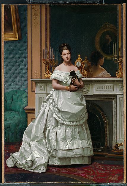 Jean-Léon Gérôme:Portrait of a Woman Possibly the Artist's W-16x12"(A3) Poster