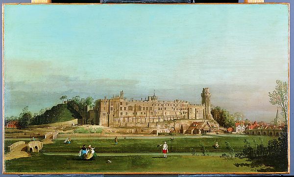Canaletto:Warwick Castle 1748-16x12"(A3) Poster