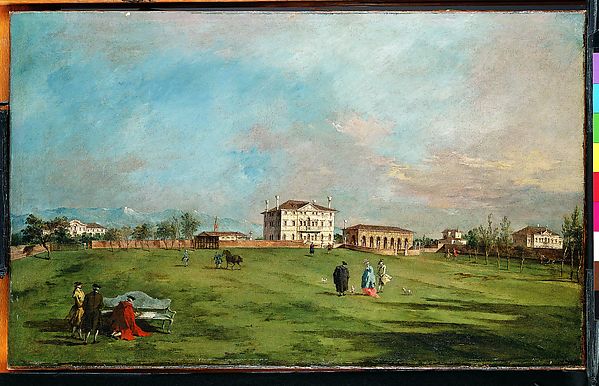 Francesco Guardi:The Villa Loredan Paese early 1780s-16x12"(A3) Poster