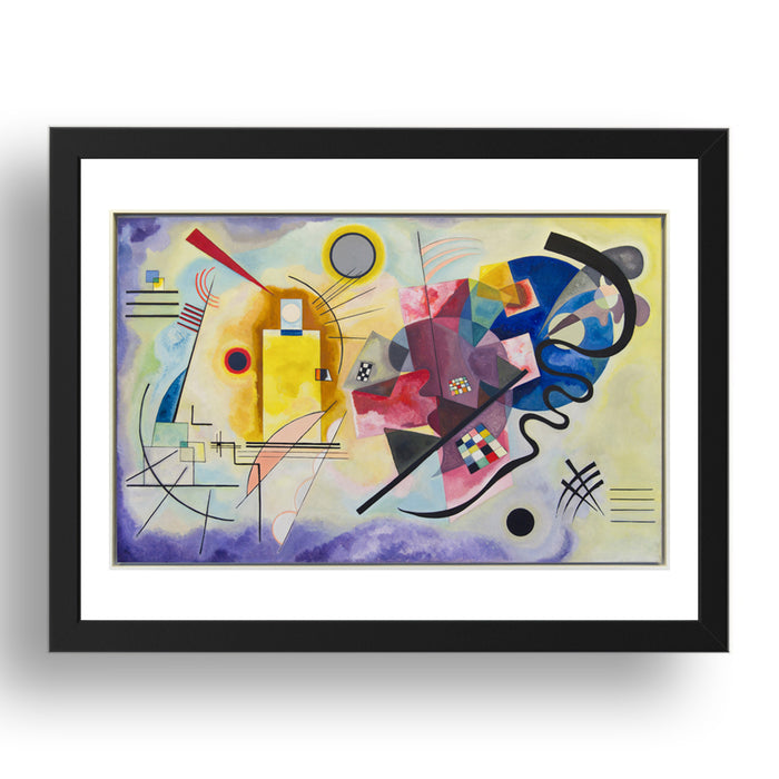 Yellow Red Blue Abstract by Wassily Kandinsky, 17x13