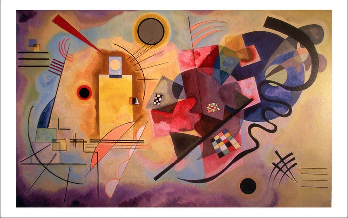 Yellow-Red-Blue (Gelb-Rot-Blau), 1925 by Wassily Kandinsky, 23x16