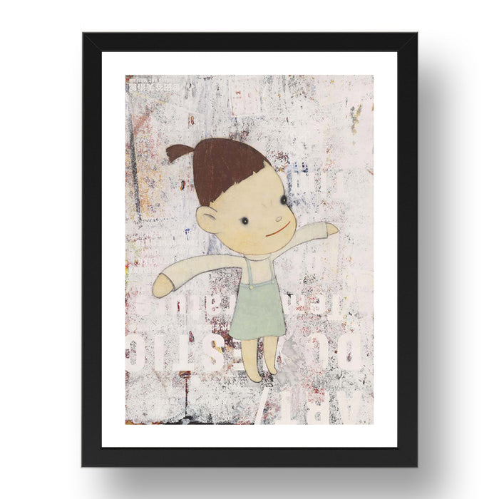 Yoshitomo Nara: My Little Sister, modernist artwork, A3 Size Reproduction Poster Print in 17x13