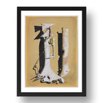 Yves Tanguy: Untitled (2), modernist artwork, A3 Size Reproduction Poster Print in 17x13" Black Frame
