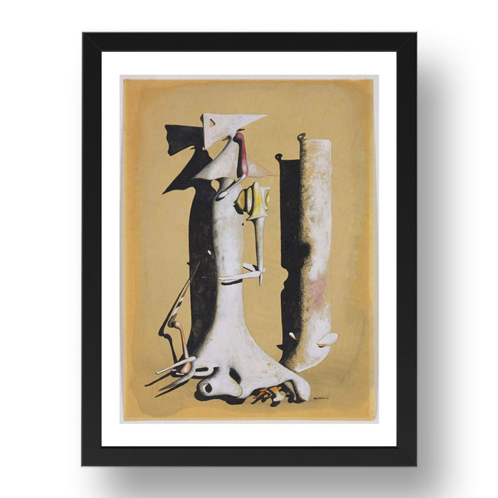 Yves Tanguy: Untitled (2), modernist artwork, A3 Size Reproduction Poster Print in 17x13