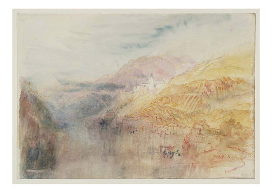 Zwingenberg on the Neckar, 1844 01 by John Mallord William Turner RA, 12x8"(A4) Poster