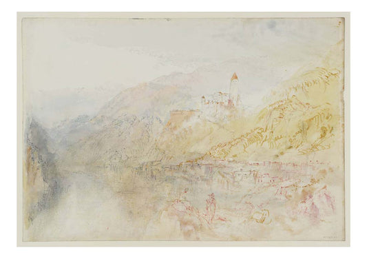 Zwingenberg on the Neckar, 1844 02 by John Mallord William Turner RA, 12x8"(A4) Poster