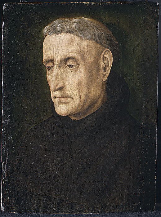 A Benedictine Monk, vintage artwork by Hugo van der Goes, A3 (16x12") Poster Print