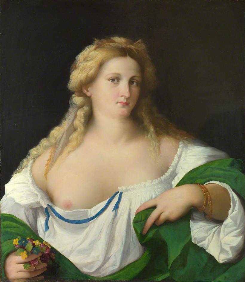 A Blond Woman, vintage artwork by Palma il Vecchio, A3 (16x12") Poster Print