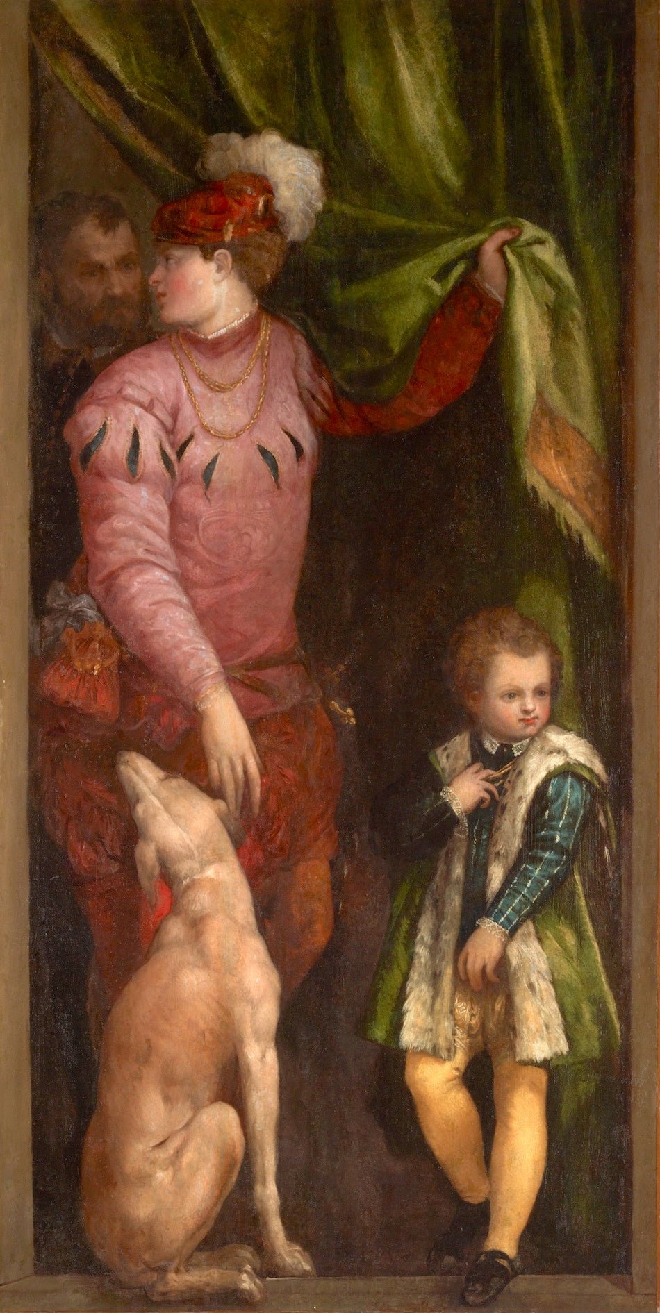 A Boy and a Page, vintage artwork by Veronese, A3 (16x12") Poster Print