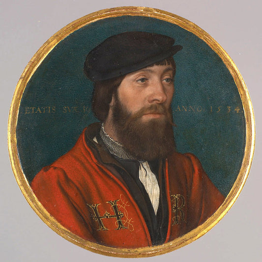 A court attendant of King Henry VIII, vintage artwork by Hans Holbein the Younger, A3 (16x12") Poster Print