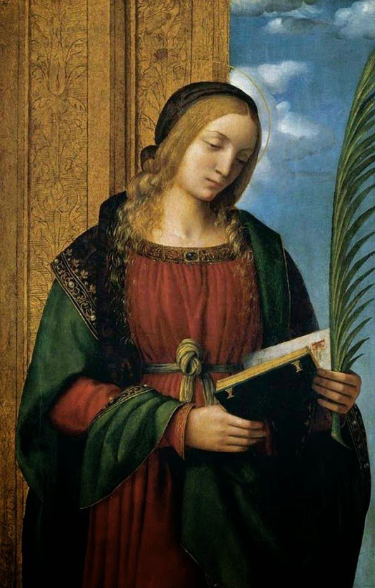 A Female Martyr, vintage artwork by Bernardino Luini, A3 (16x12") Poster Print