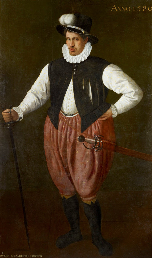 A Giant Porter, vintage artwork by Cornelis Ketel, 12x8" (A4) Poster