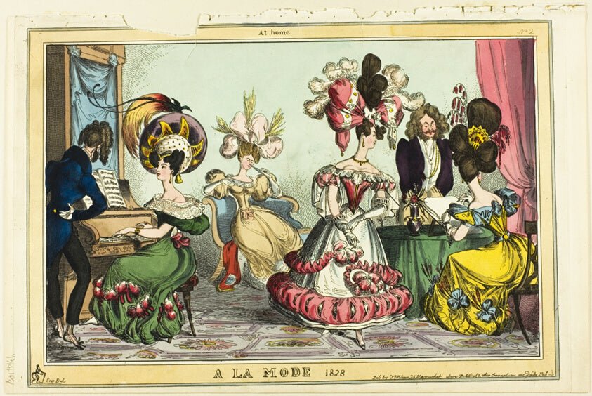 A La Mode by  Thomas Rowlandson, 23x16"( A2 size) Poster Print