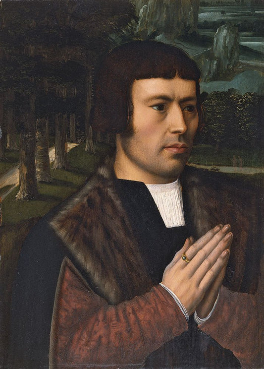 A Man in Prayer, vintage artwork by Ambrosius Benson, A3 (16x12") Poster Print