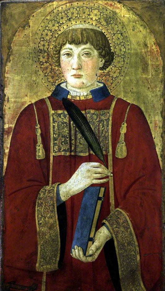 A Martyr Saint (Lawrence?), vintage artwork by Cosimo Rosselli, A3 (16x12") Poster Print