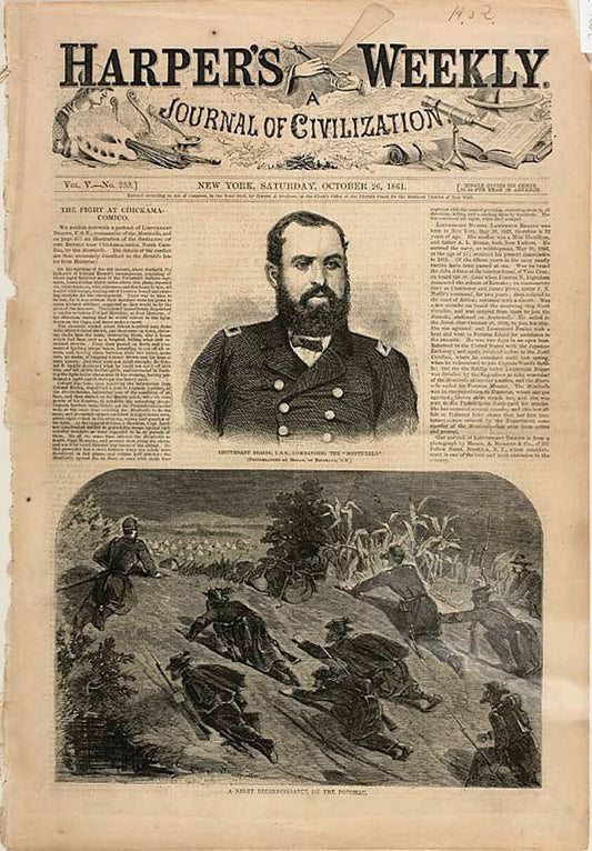 A Night Reconnaissance by  Winslow Homer (American, 1836-1910), 23x16"( A2 size) Poster Print