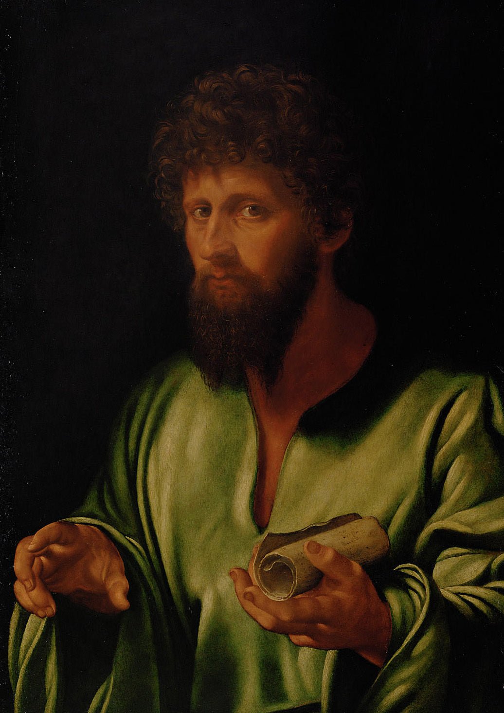 A Philosopher of Antiquity, vintage artwork by Giovanni Girolamo Savoldo, A3 (16x12") Poster Print