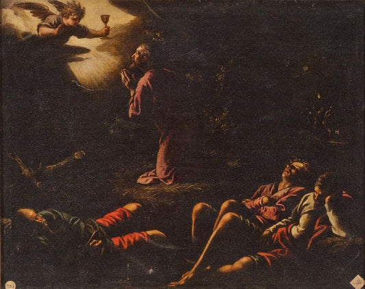 A Prayer in the Garen, vintage artwork by Pedro Orrente, A3 (16x12") Poster Print