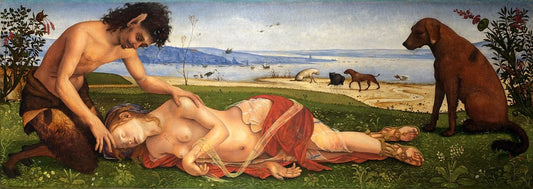 A Satyr Mourning over a Nymph, vintage artwork by Piero di Cosimo, A3 (16x12") Poster Print