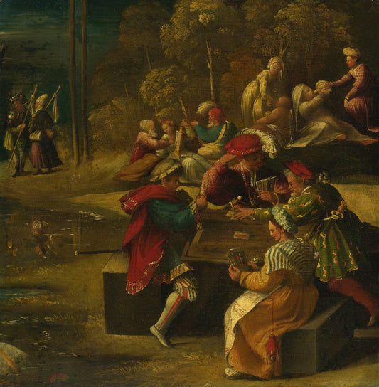 A Scene From Virgil's Aeneid, vintage artwork by Dosso Dossi, A3 (16x12") Poster Print