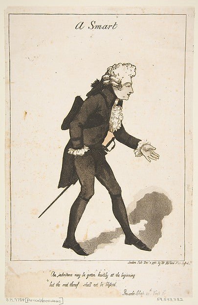 A Smart December 1, 1790-George Moutard Woodward , vintage art, A3 (16x12") Poster Print