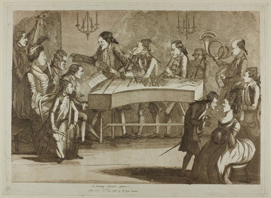 A Sunday Concert by  James Bretherton (English, active 1770-1781), 23x16"( A2 size) Poster Print