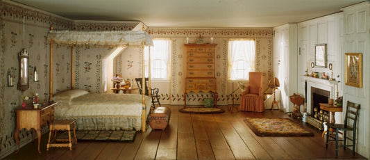 A13 by  New England Bedroom, 1750-1850 by  Mrs. James Ward Thorne, 23x16"( A2 size) Poster Print