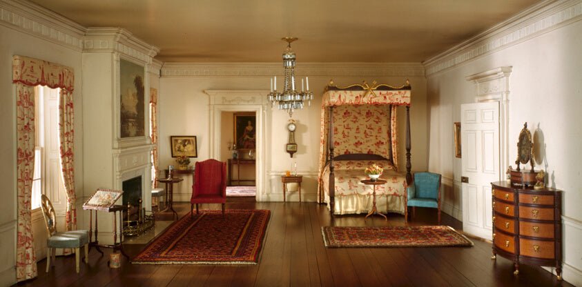A8 by  Massachusetts Bedroom, c. 1801 by  Mrs. James Ward Thorne, 23x16"( A2 size) Poster Print